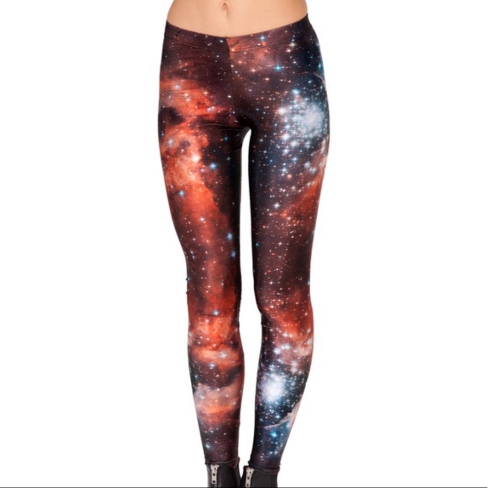 Blackmilk // Red Galaxy Leggings